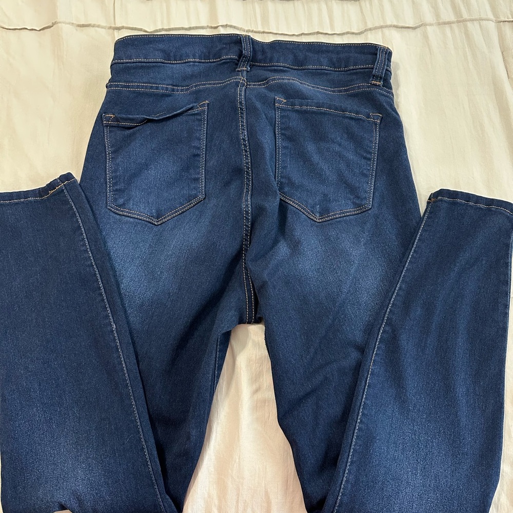 Dark Blue Denim Jeans - Picture 2 of 3